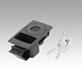 Snap locks, plastic with recessed grip, snap-in, Form A, lockable