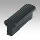 Ledge handles, aluminium, ribbed, T-profile