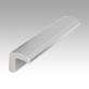Ledge handles, aluminium, ribbed, L-profile