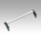 Tubular handles, aluminium with aluminium grip leg, oblique, Form C