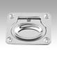 Recessed handles Form B, fold-down, stainless steel