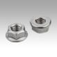 Porcas sextavadas com flange DIN 6923 / EN 1661 ampliada
