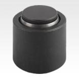 Dispositivos de apoio com esfera autoalinhante com O-ring e elementos de encaixe substituíveis, forma C, elemento de encaixe em aço, plano
e com face lisa