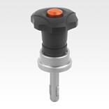 Threaded locking pin steel or stainless steel with clamping force intensifier