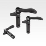 Hook clamps with collar and cam lever