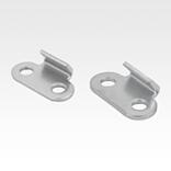 Catch plates for latches with spring clip for up to 1300N