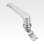Fechos lingueta de aço inoxidável com manípulo em L 1.4301, diâmetro da carcaça 28 mm