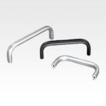 Puxadores anodizados em alumínio, perfil oval 12x8, instalação pela parte traseira