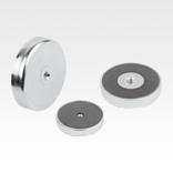 Magnete mit Innengewinde (Flachgreifer) aus Hartferrit