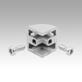 Conector de canto para suporte de painel de vidro