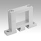 Abraçadeiras de flange de alumínio para unidade linear quadrada