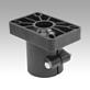 Tube clamps, support head, plastic, for round tubes