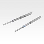 Trilhos telescópicos de aço para montagem lateral, extensão excedente, capacidade de carga até 82 kg