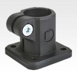 Abraçadeiras com pedestal em plástico