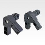 Conector de encaixe articuladocom uma saída