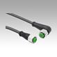 Conector de encaixe bucha M12x1 com trava de aparafusamento