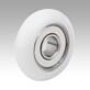 Guide rollers, plastic, convex, with and without stainless steel pin - Form A