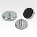 Magnete mit Gewinde (Flachgreifer) aus Hartferrit