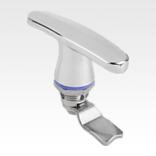 Chave fecho em aço inoxidável 1.4404, em Hygienic DESIGN, com manípulo em T