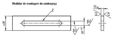 Fixador de deslize para orifícios oblongos