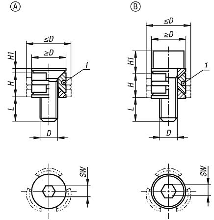 Centring clamps round