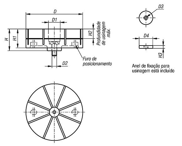 Pinça para fixação externa