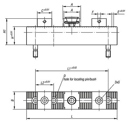 Multi-clamping system, hard stops