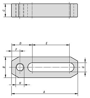 Grampos deslocáveis