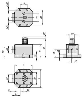 Grampo de fixação lateral automatizável