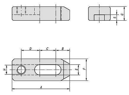 Grampos deslocáveis