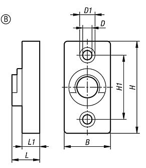 Adaptador para linguetas de plástico forma B