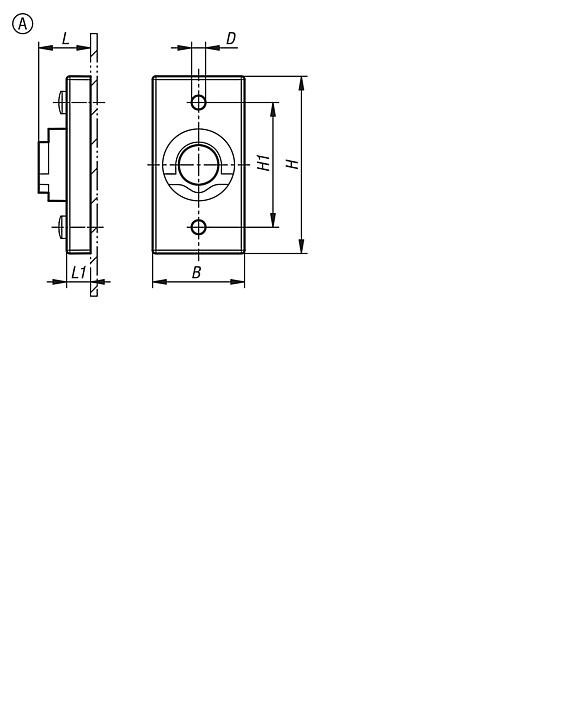 Adaptador para linguetas de zinco forma A