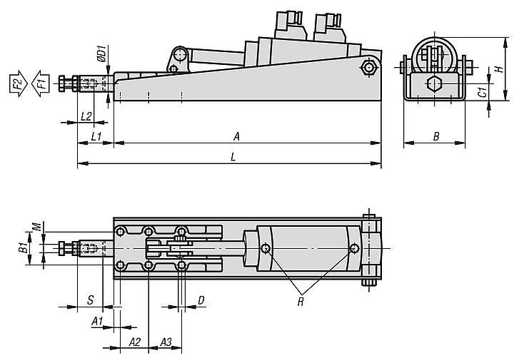 Grampos pneumáticos tipo torpedo