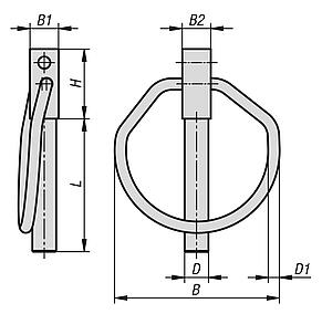 Pino Quebra-Dedo DIN 11023