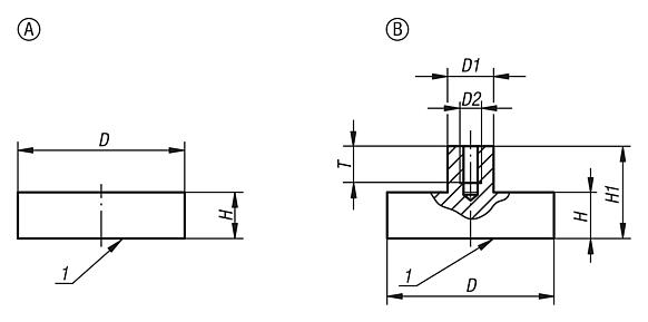Magnets shallow pot SmCo