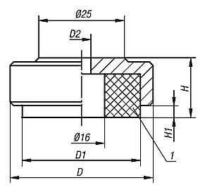 Machine feetwith vibration absorption