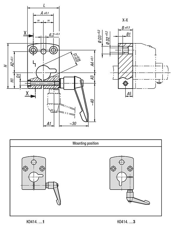 Mounting brackets for position indicators