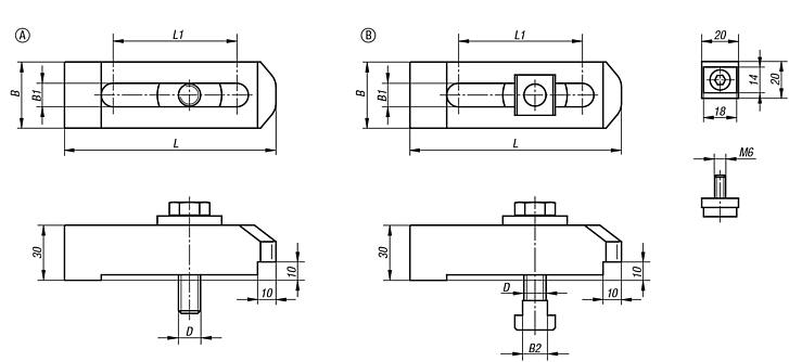 Conjunto de grampos de fixação