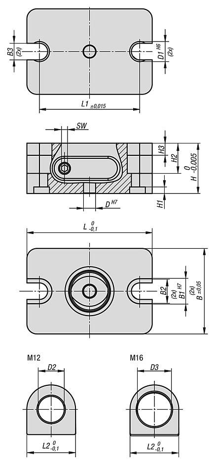 Módulos de fixação manual UNILOCK