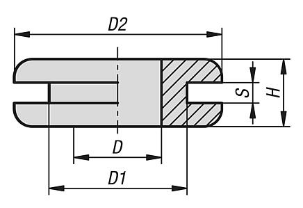 Passa-cabos de EPDM