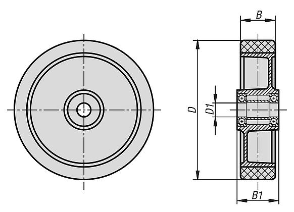 Rodas de aluminio com revestimento injetado