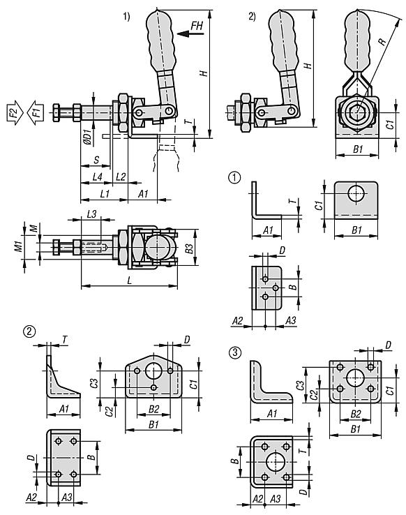 Grampo tipo torpedo com console